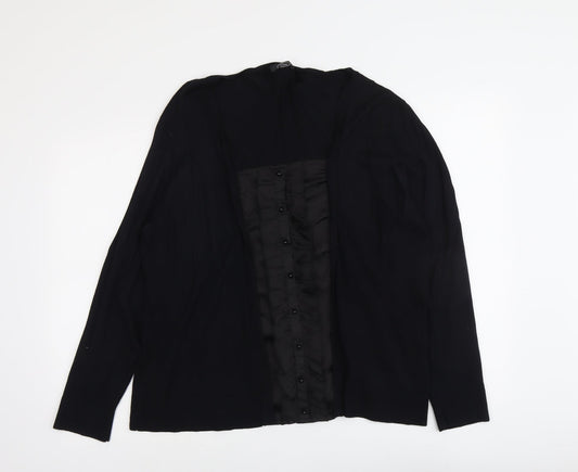 Womens UK Size L Bonmarché Black Cardigan Jumper