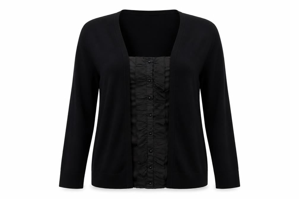 Womens UK Size L Bonmarché Black Cardigan Jumper