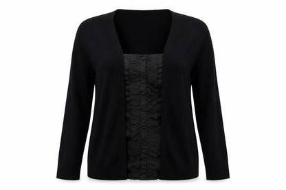 Womens UK Size L Bonmarché Black Cardigan Jumper
