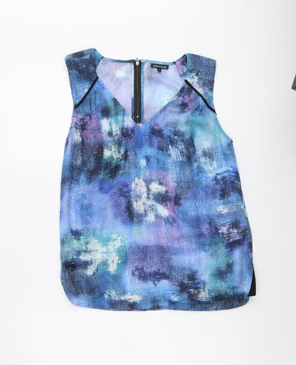 Womens UK Size M Warehouse Blue Basic Tank