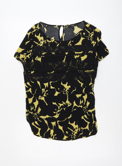 Womens UK Size 12 NEXT Black Basic Blouse