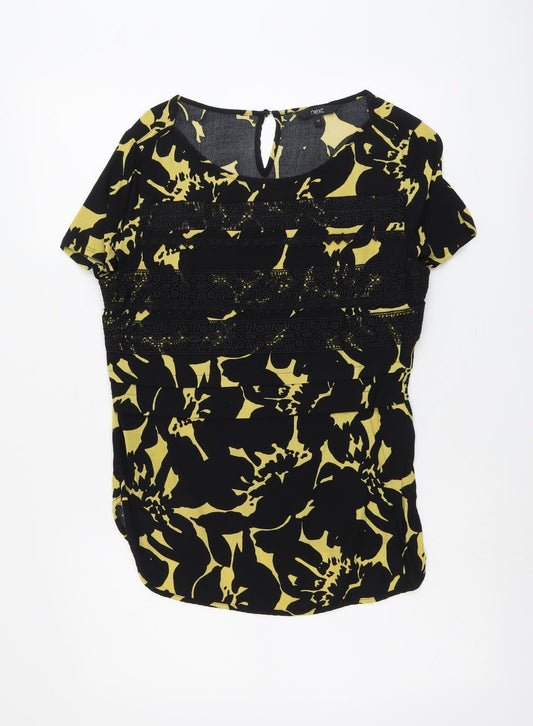 Womens UK Size 12 NEXT Black Basic Blouse