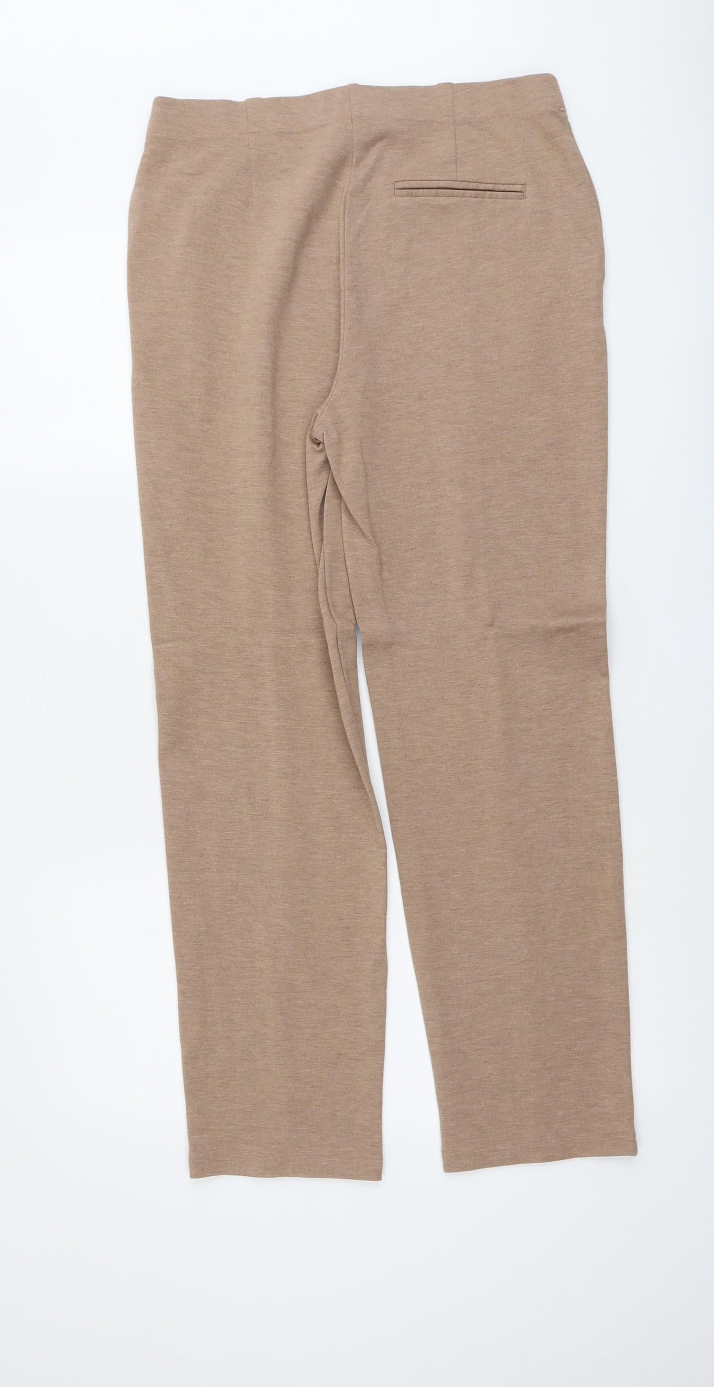 Womens UK Size 12 Marks and Spencer Regular Fit  Beige Trousers