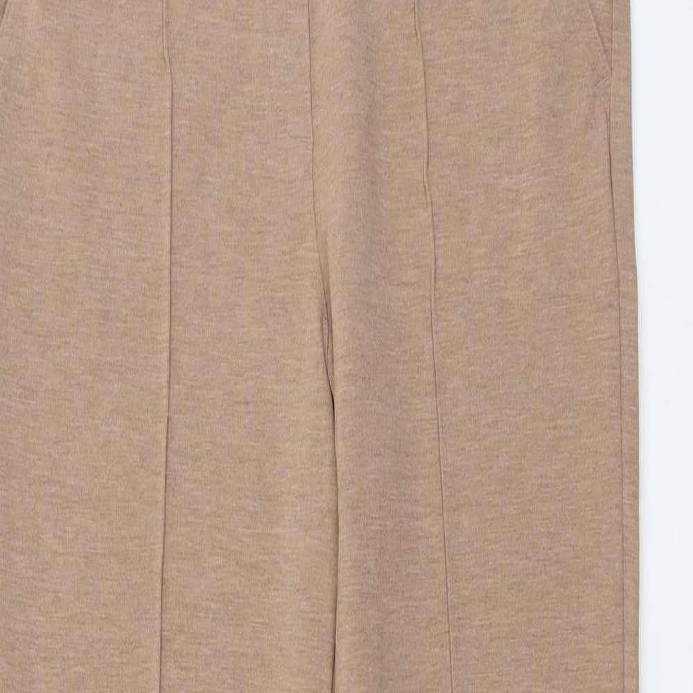 Womens UK Size 12 Marks and Spencer Regular Fit  Beige Trousers