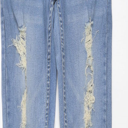 Volume Womens Blue Cotton Skinny Jeans Size M L29 in Regular Button