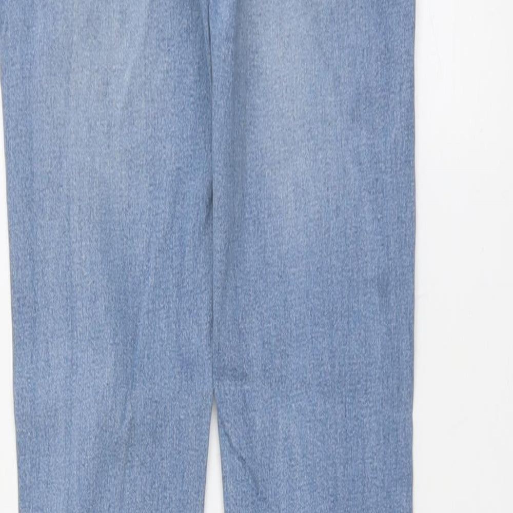 Volume Womens Blue Cotton Skinny Jeans Size M L29 in Regular Button