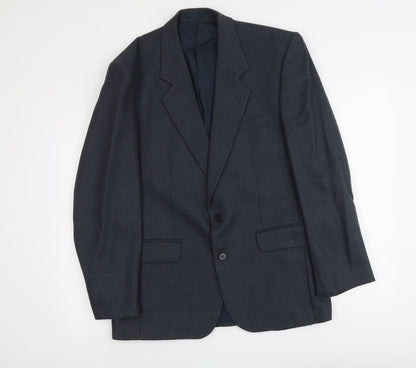 Mens UK Size L Wellington Regular Blue Suit Jacket