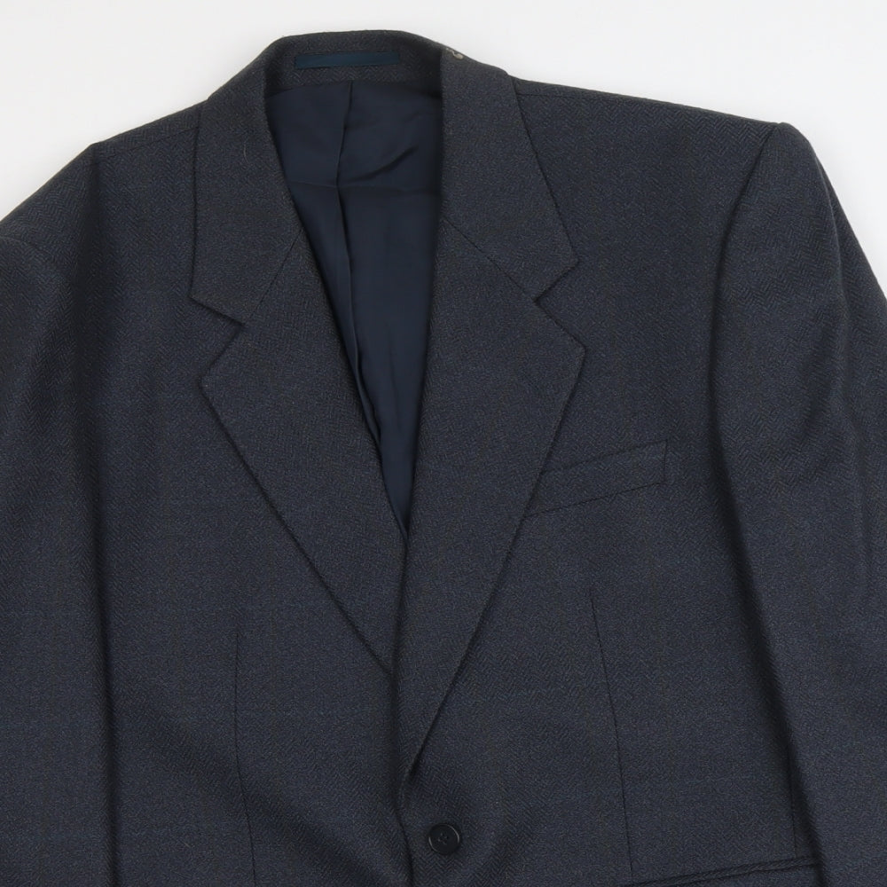 Mens UK Size L Wellington Regular Blue Suit Jacket