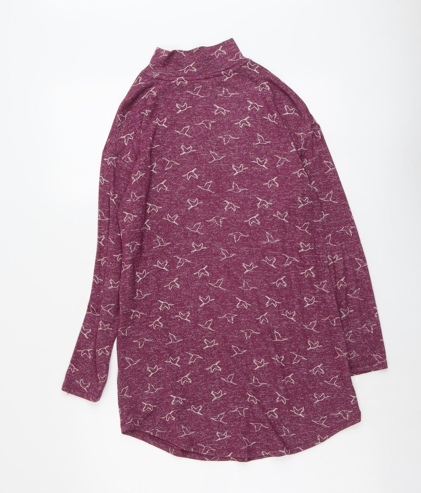 Womens UK Size 8 Marks and Spencer Purple Tunic T-Shirt