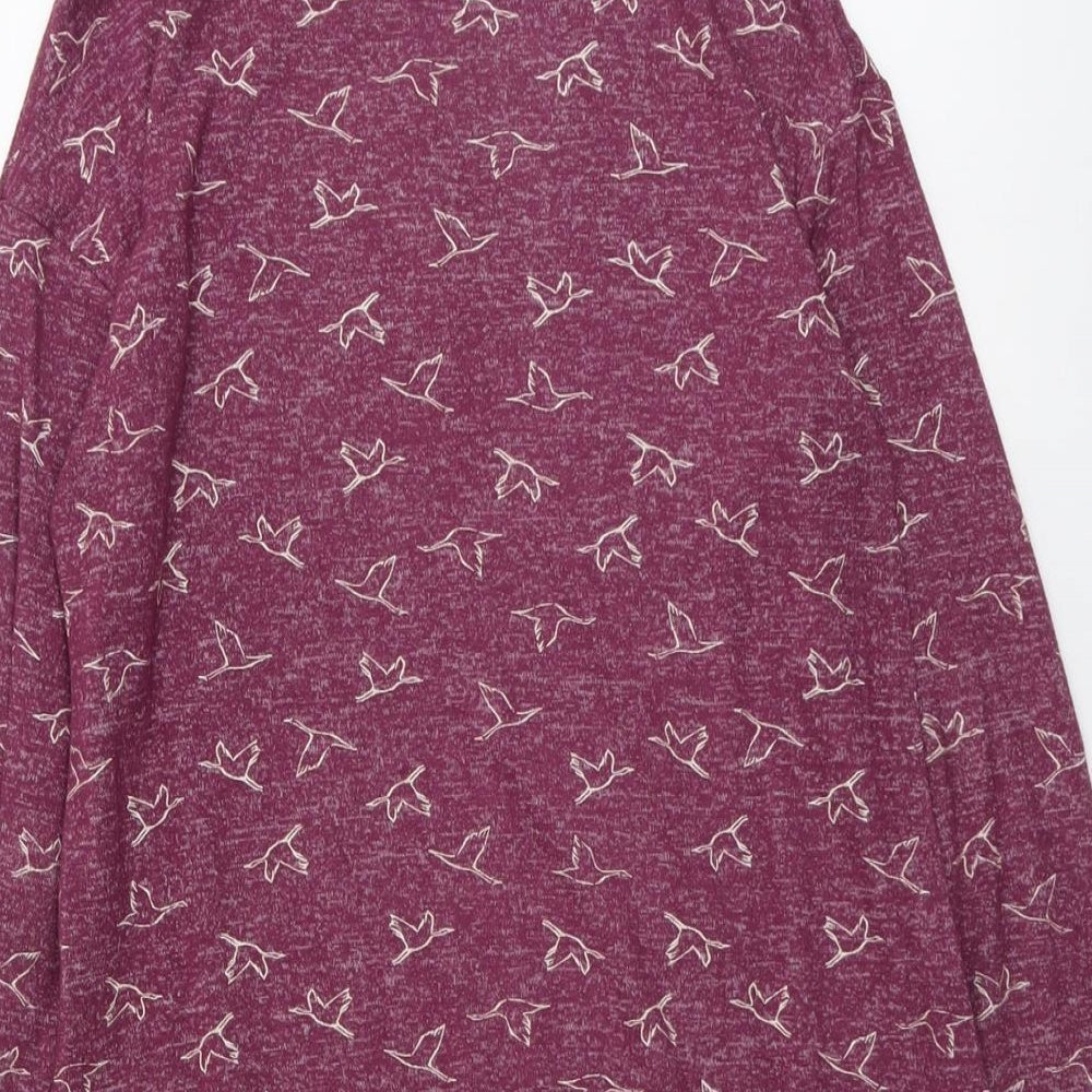 Womens UK Size 8 Marks and Spencer Purple Tunic T-Shirt