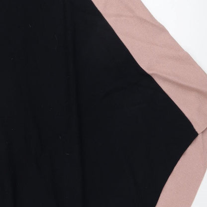 F&F Womens Multicoloured Round Neck Geometric Acrylic Pullover Jumper One Size - Poncho