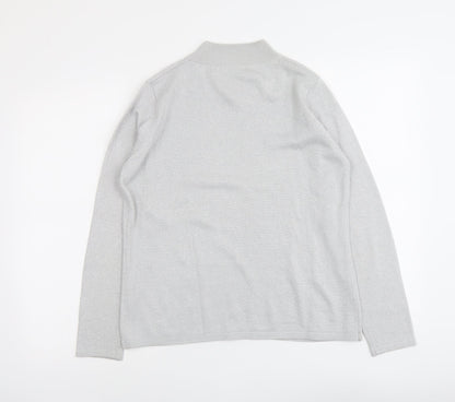 Womens UK Size S Bonmarché Silver Pullover Jumper