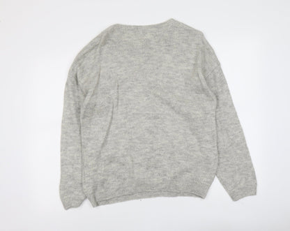 Womens UK Size 12 Roman Green Pullover Jumper