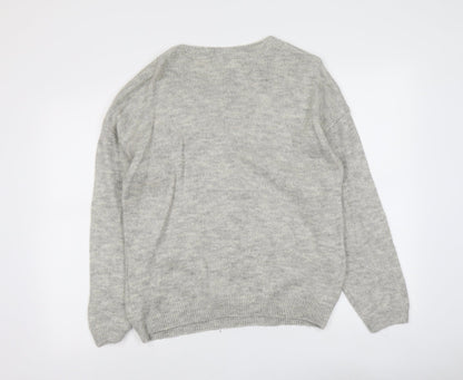 Womens UK Size 12 Roman Green Pullover Jumper