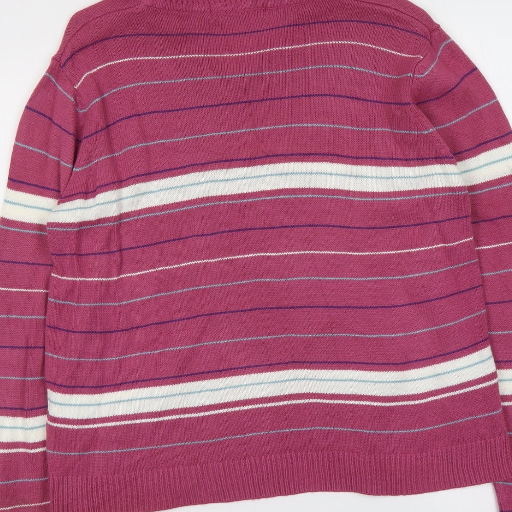 Womens UK Size 14 EWM Purple Pullover Jumper