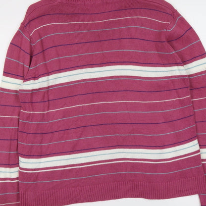 Womens UK Size 14 EWM Purple Pullover Jumper