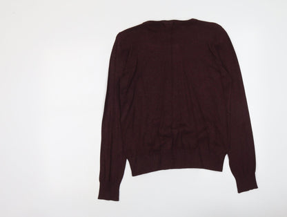 Womens UK Size S H&M Red Pullover Jumper