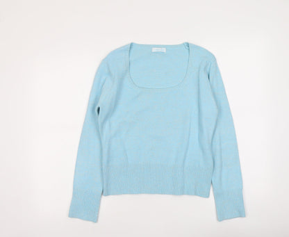 Womens UK Size L Liquid Blue Pullover Jumper