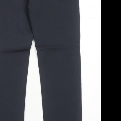 Taranko Womens Black Polyester Trousers Size 14 Regular Zip