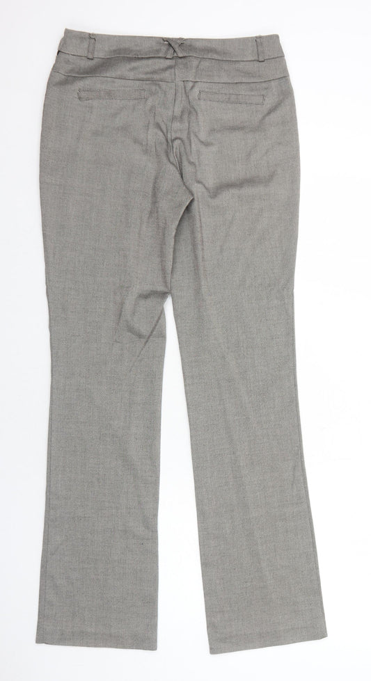 ORSAY Womens Brown Polyester Trousers Size 8 Regular Zip