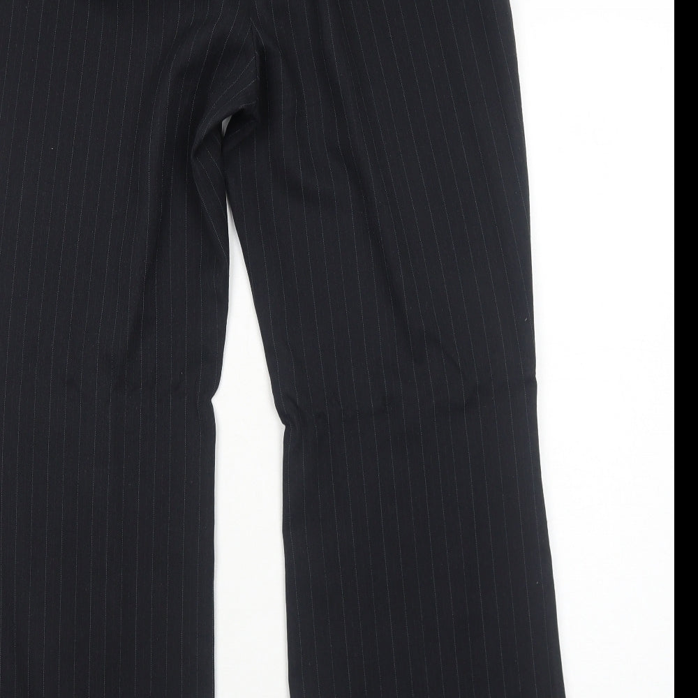 Womens UK Size 12 Debenhams Regular Fit Dress Pants Black Trousers