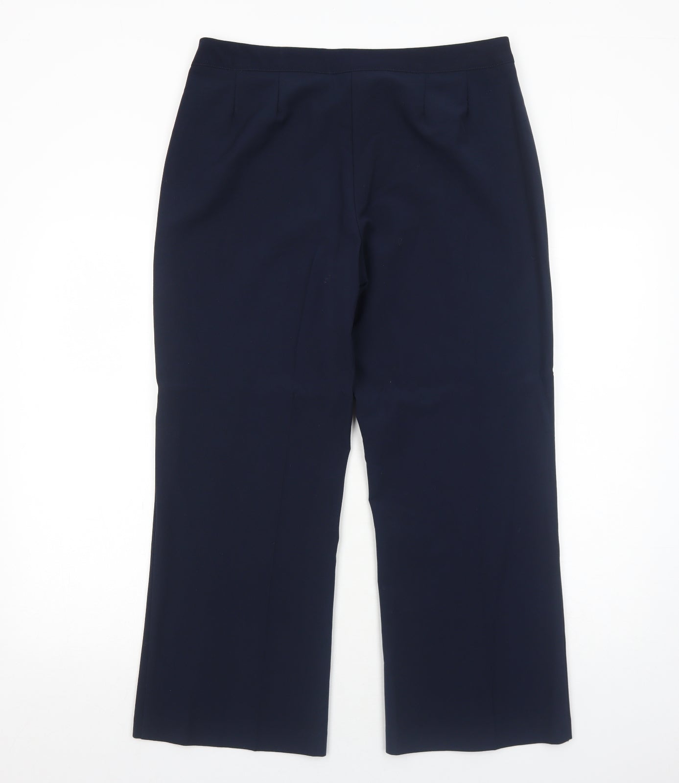 Womens UK Size 14 Mia Moda Regular Fit Dress Pants Blue Trousers