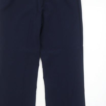 Womens UK Size 14 Mia Moda Regular Fit Dress Pants Blue Trousers