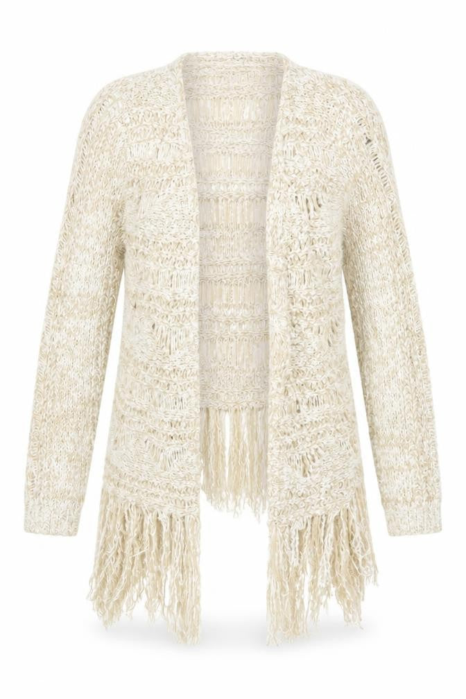 Womens UK Size 14 South Beige Cardigan Jumper