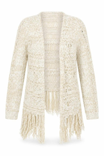 Womens UK Size 14 South Beige Cardigan Jumper