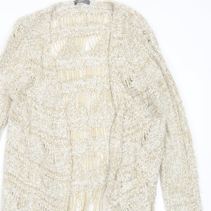 Womens UK Size 14 South Beige Cardigan Jumper