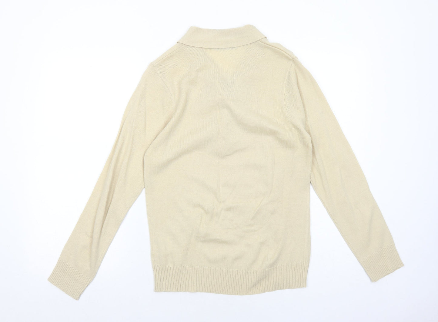 Womens UK Size S EWM Beige Pullover Jumper