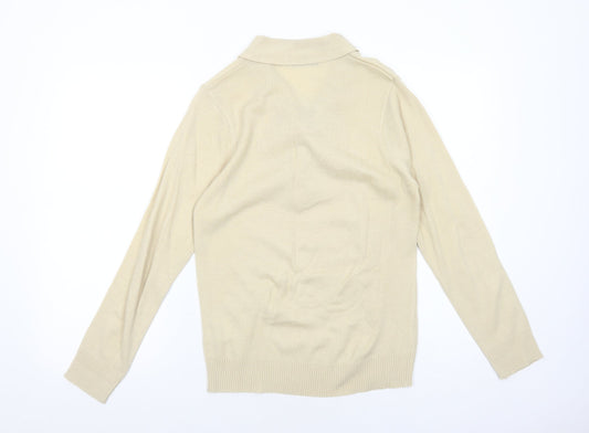 Womens UK Size S EWM Beige Pullover Jumper