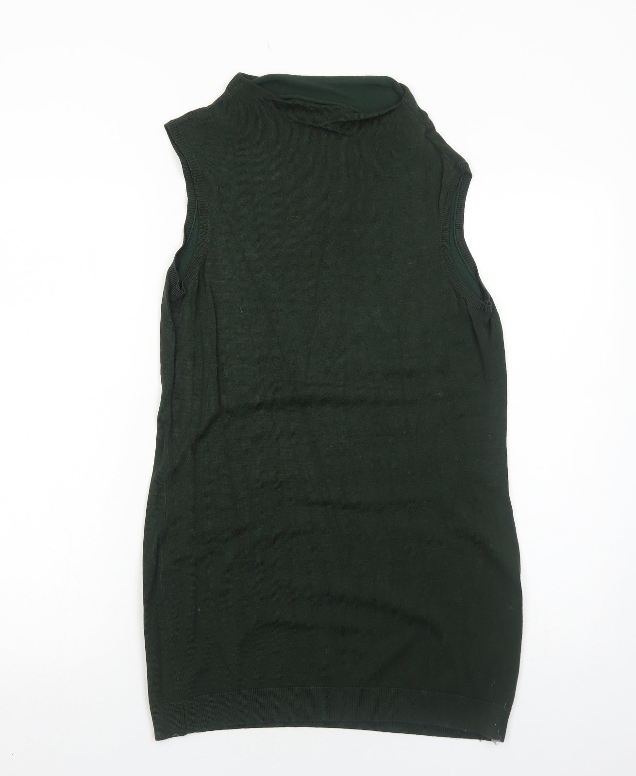 Womens UK Size 12 Dorothy Perkins Green Basic Tank