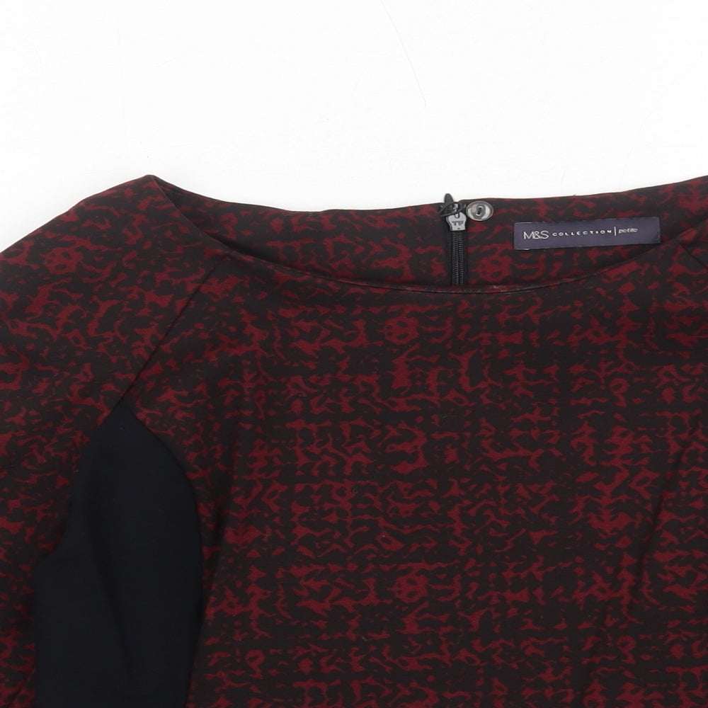 Womens UK Size 10 Marks and Spencer Red Basic Blouse