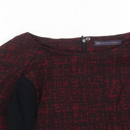 Womens UK Size 10 Marks and Spencer Red Basic Blouse