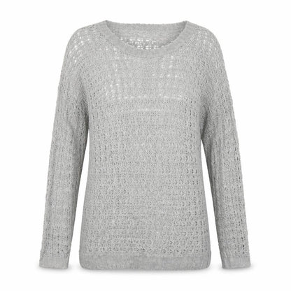Atmosphere Womens Grey Round Neck Acrylic Pullover Jumper Size 12