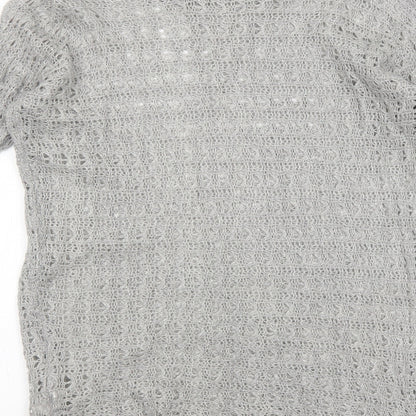 Atmosphere Womens Grey Round Neck Acrylic Pullover Jumper Size 12