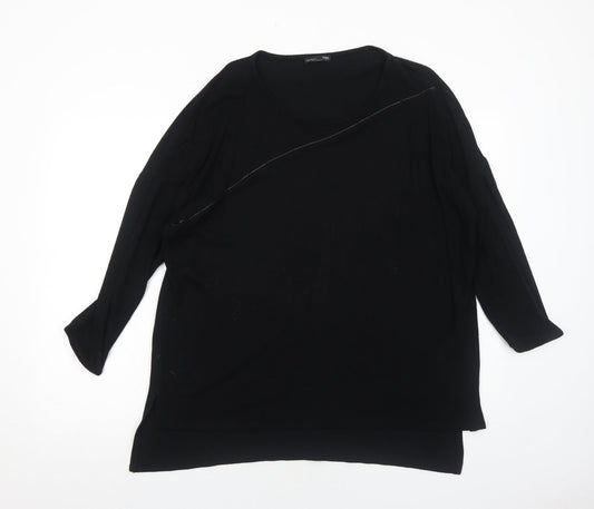 Womens UK Size M Zara Black Pullover Jumper