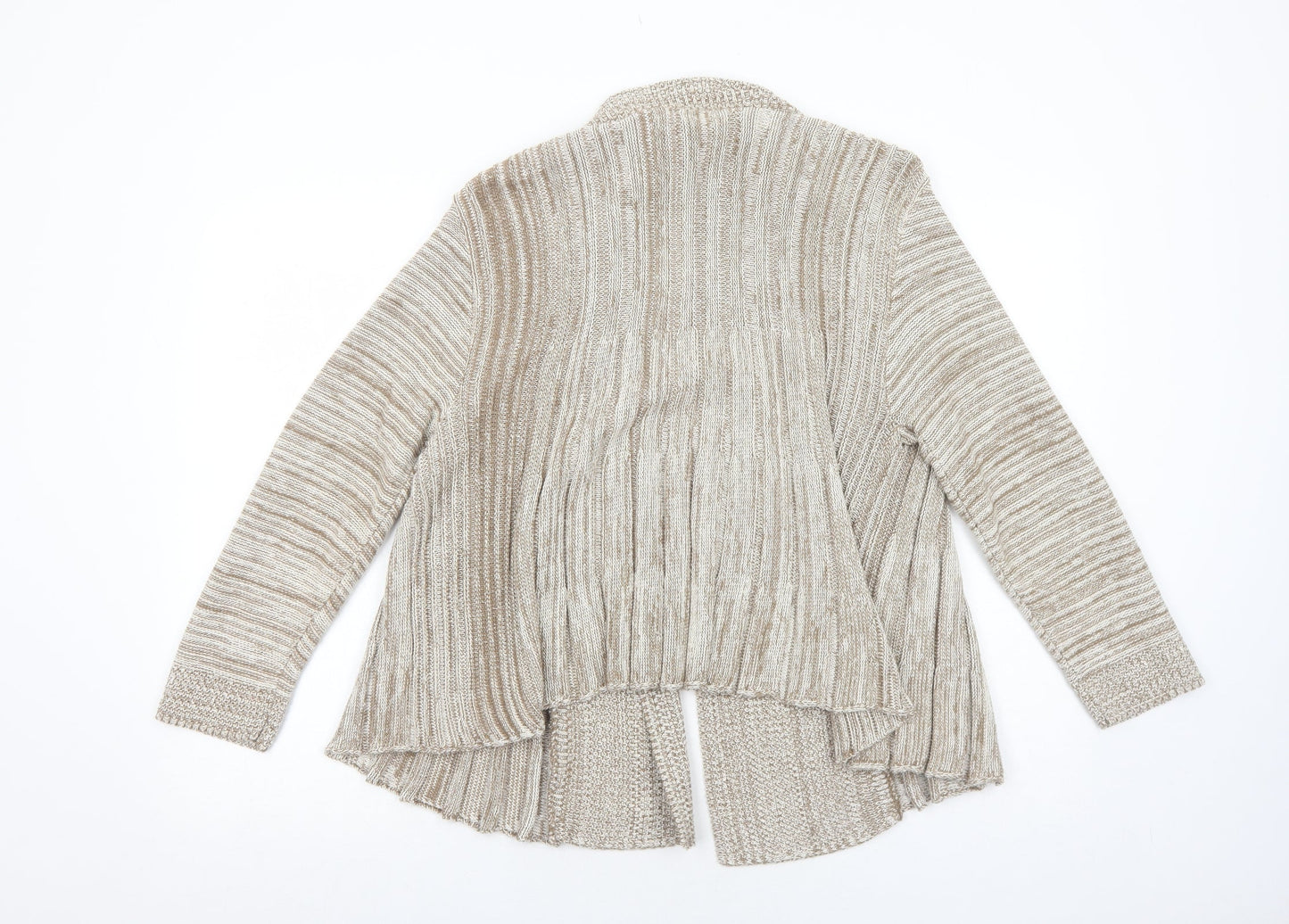 Womens UK Size S Elegant Beige Cardigan Jumper