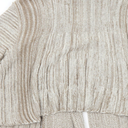 Womens UK Size S Elegant Beige Cardigan Jumper
