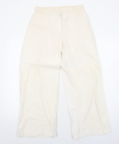 Womens UK Size XL Preworn Regular Fit  Ivory Trousers