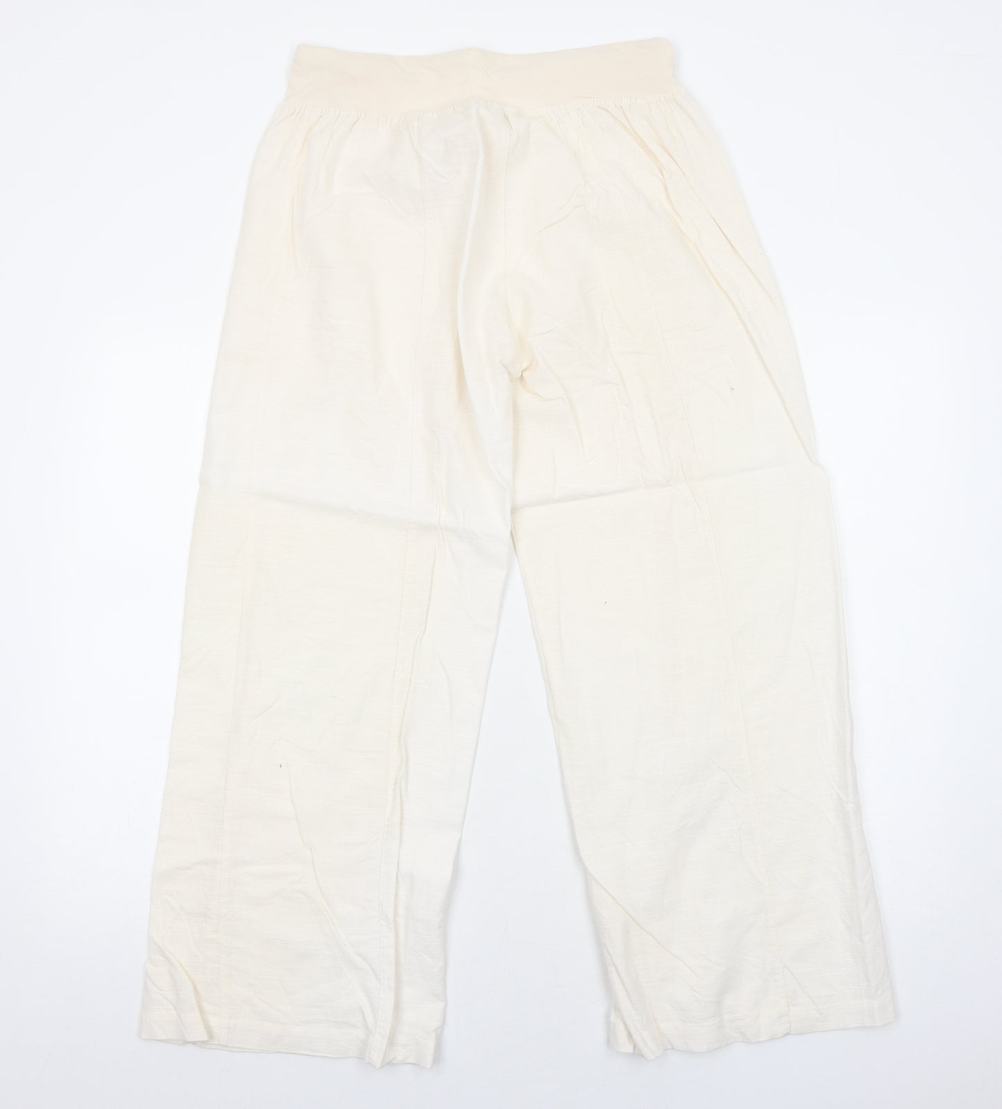 Womens UK Size XL Preworn Regular Fit  Ivory Trousers