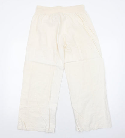 Womens UK Size XL Preworn Regular Fit  Ivory Trousers