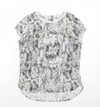 Womens UK Size 8 H&M Grey Basic Blouse