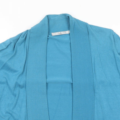 Womens UK Size M EWM Blue Cardigan Jumper