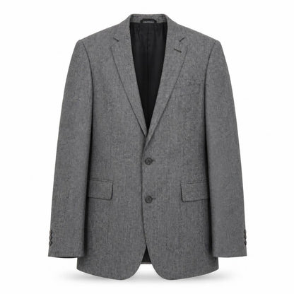 Vitale Barberis Canonico Mens Grey Wool Jacket Suit Jacket Size 38 Regular