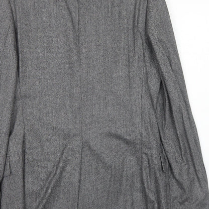 Vitale Barberis Canonico Mens Grey Wool Jacket Suit Jacket Size 38 Regular