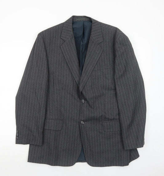 Mens UK Size 42 Preworn Regular Grey Suit Jacket