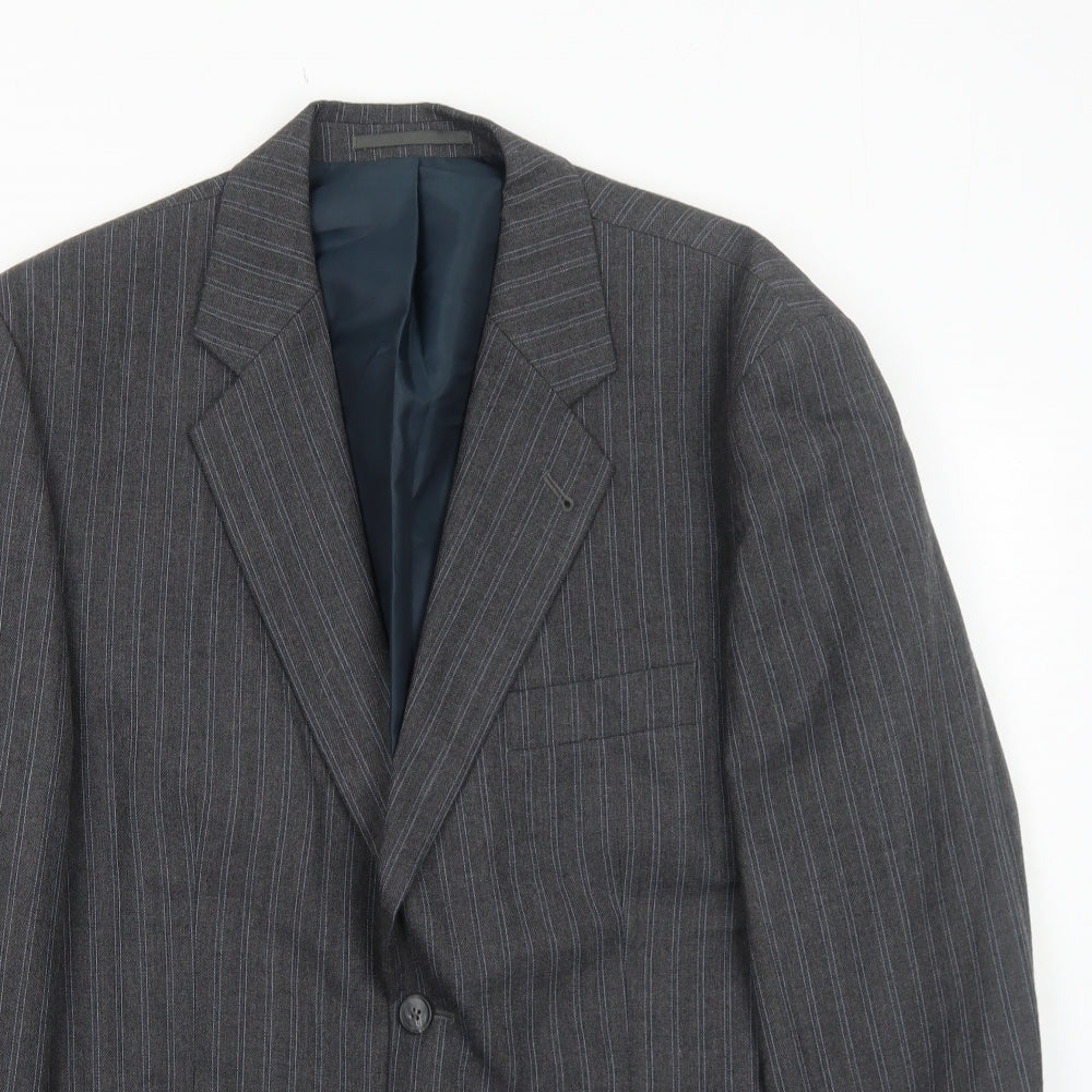 Mens UK Size 42 Preworn Regular Grey Suit Jacket