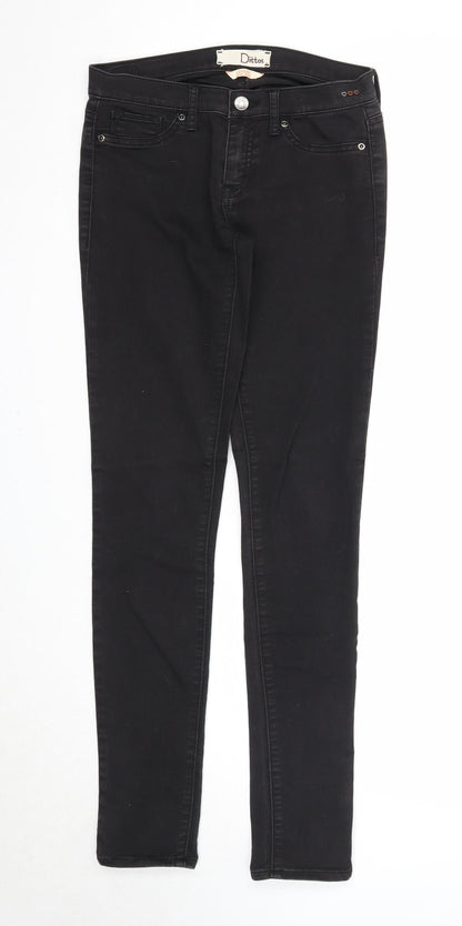 Dittos Womens Black Cotton Skinny Jeans Size 27 in Regular Zip